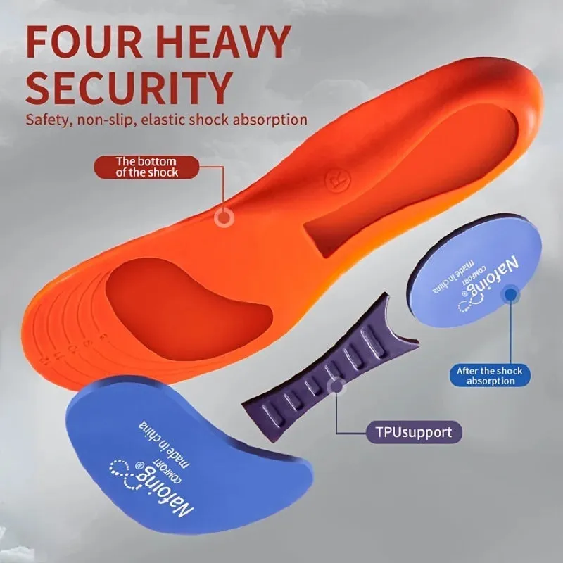 1 Pair Breathable Deodorant Sports Insoles – Shock-Absorbing & Running Support