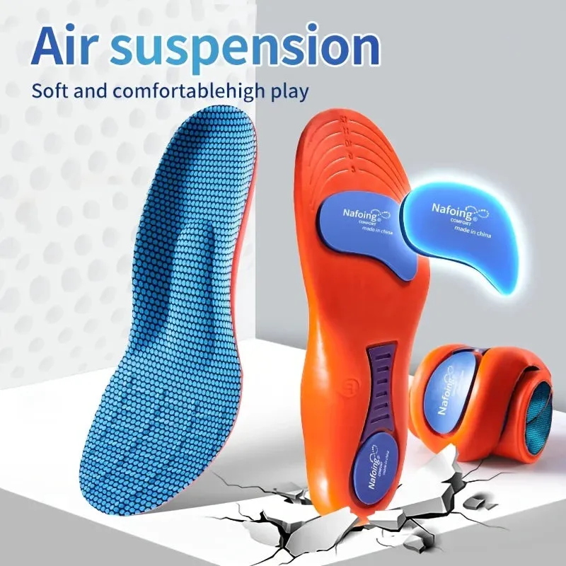 1 Pair Breathable Deodorant Sports Insoles – Shock-Absorbing & Running Support