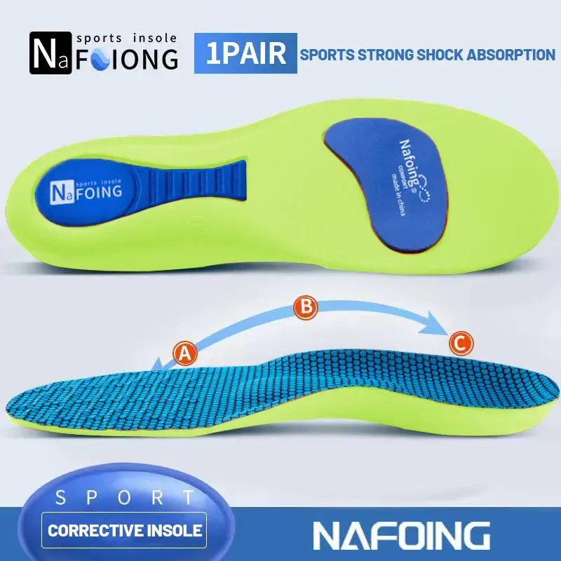 1 Pair Breathable Deodorant Sports Insoles – Shock-Absorbing & Running Support