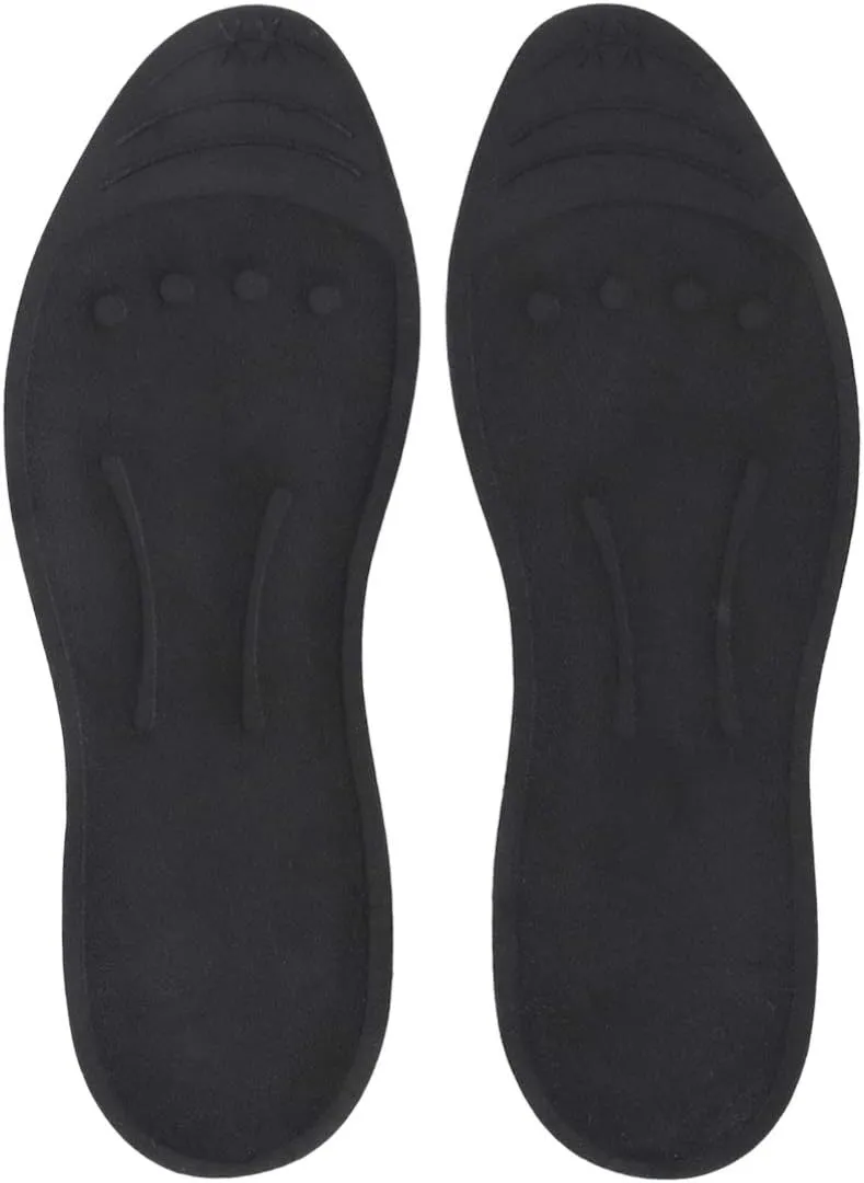 1 Pair Liquid Massage Insoles Glycerin Filled Insert Orthotic Shoe Insoles Foot Massage Breathable Sports Shock Absorption Insoles for Men Women Size S