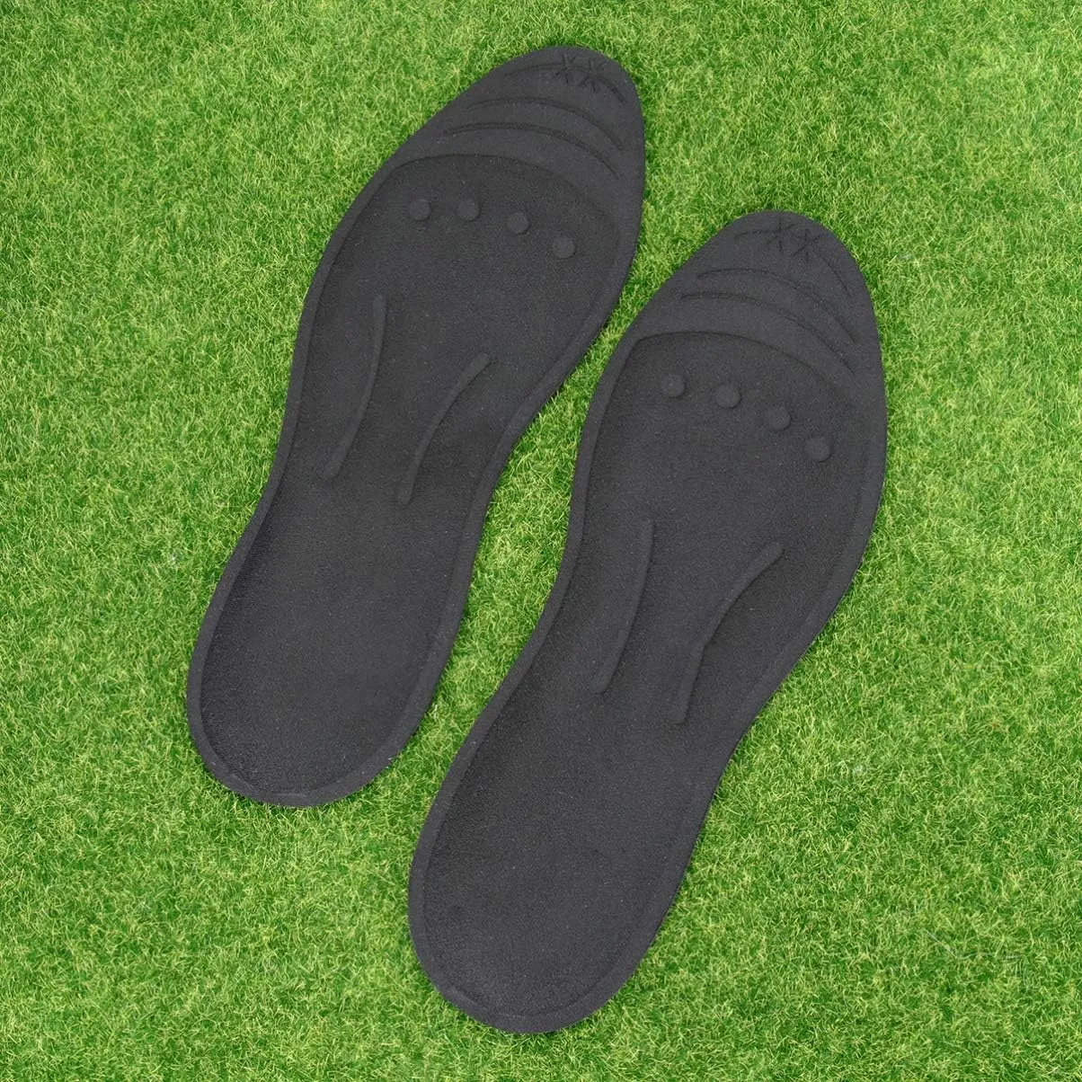 1 Pair Liquid Massage Insoles Glycerin Filled Insert Orthotic Shoe Insoles Foot Massage Breathable Sports Shock Absorption Insoles for Men Women Size S