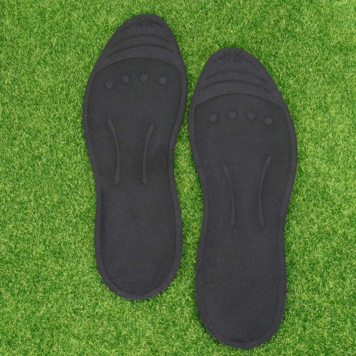 1 Pair Liquid Massage Insoles Glycerin Filled Insert Orthotic Shoe Insoles Foot Massage Breathable Sports Shock Absorption Insoles for Men Women Size S