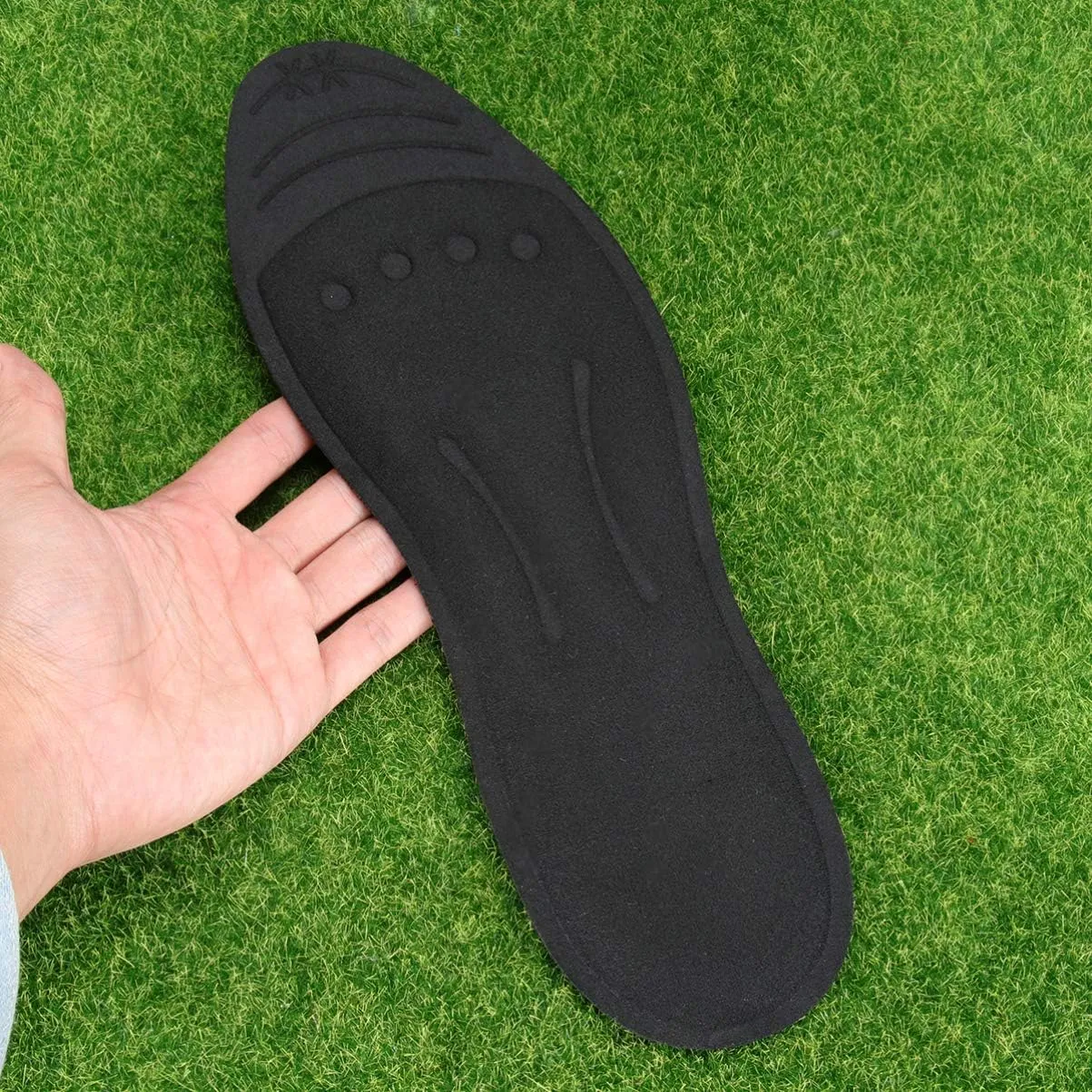 1 Pair Liquid Massage Insoles Glycerin Filled Insert Orthotic Shoe Insoles Foot Massage Breathable Sports Shock Absorption Insoles for Men Women Size S