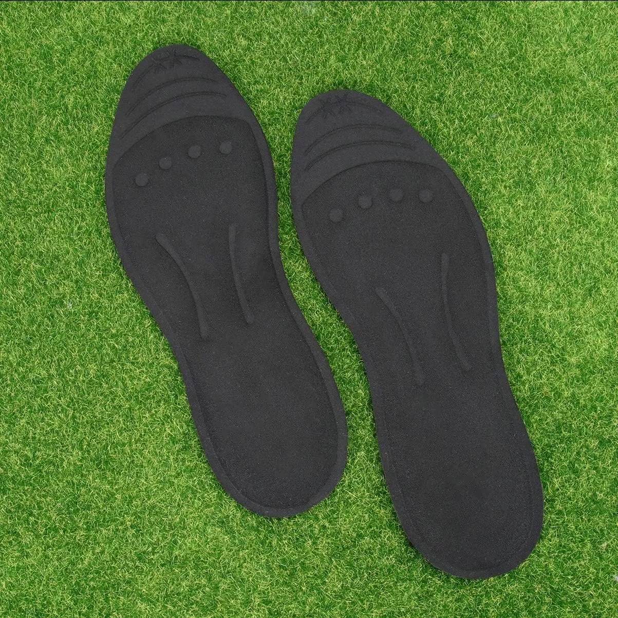 1 Pair Liquid Massage Insoles Glycerin Filled Insert Orthotic Shoe Insoles Foot Massage Breathable Sports Shock Absorption Insoles for Men Women Size S