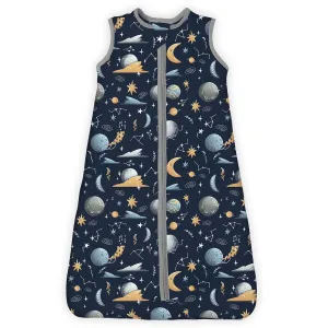 1.0 TOG Baby Sleep Sack 15-18-24 Months, Quilted Wearable Blanket Baby Sleeping Bag with 2-way Safe Zipper, Ultra Soft All Season Sleep Sack, 1 Pack(Night Sky)