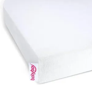 100575 Jersey Fitted Sheet with Membrane Suitable for Original Model White 210 g