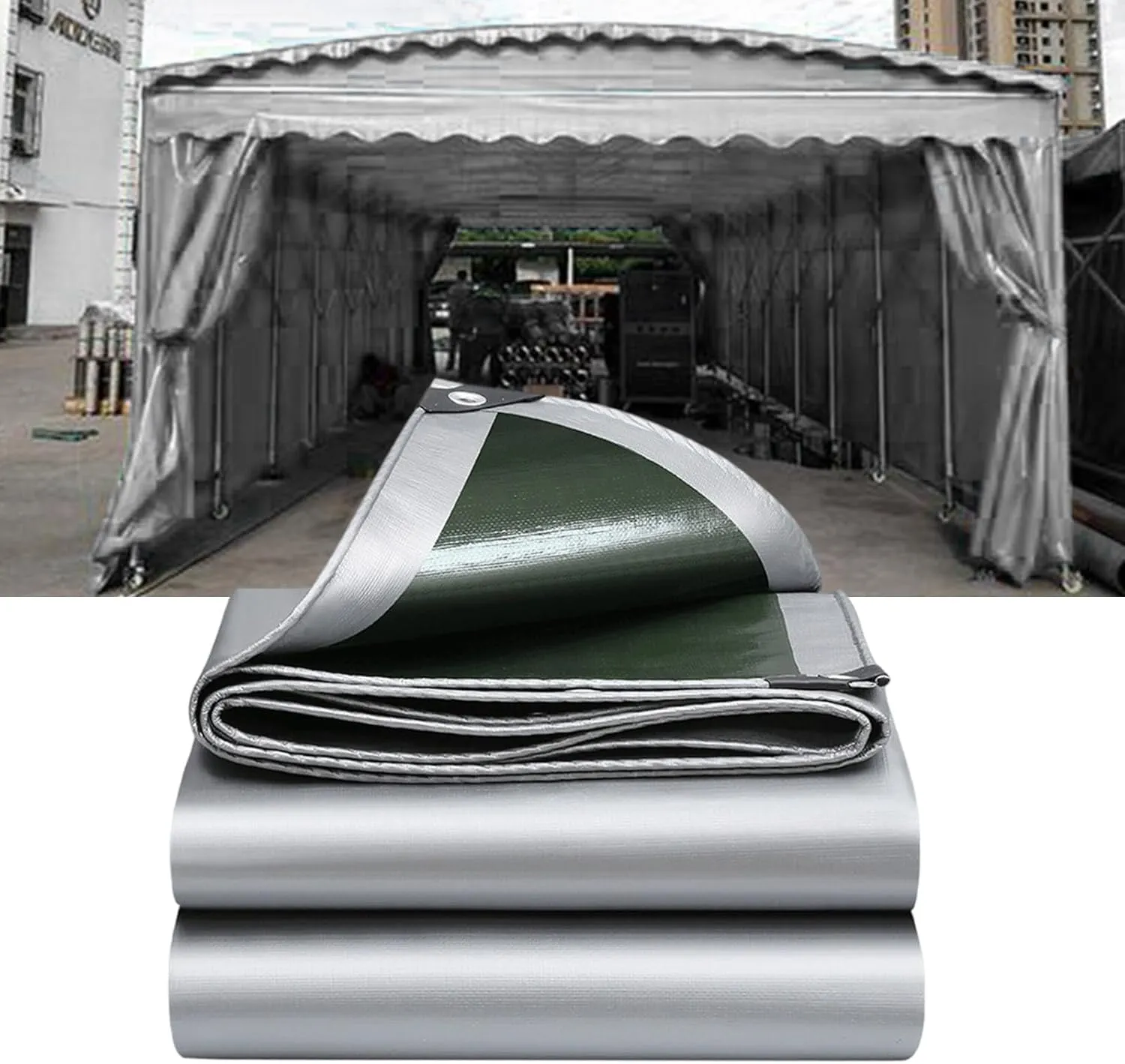 180g Rainproof Tent Covers Rain Shelter Spacious Design for Family Camp Trip Group Outdoor Activities Guard