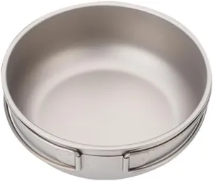 1PC Pure Titanium Outdoor Cookware 700ML Ultra-light And Convenient Picnic Tableware
