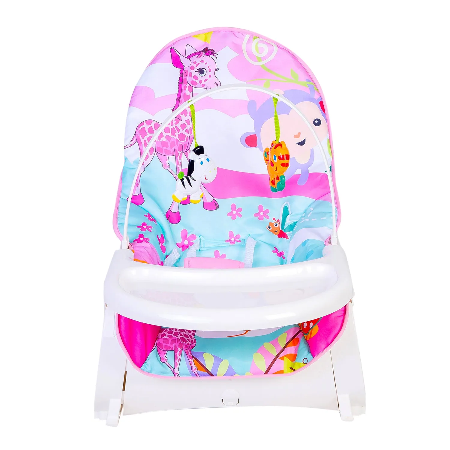 2 In 1 Rocker Cum Feeding Chair 20 Kg Pink