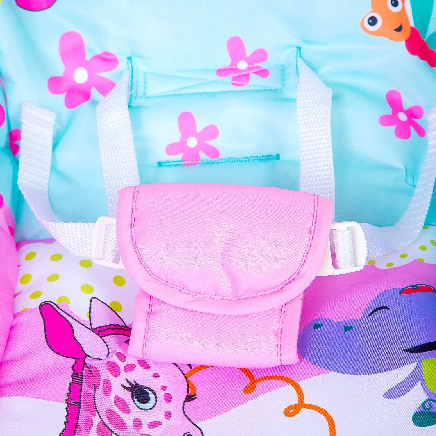 2 In 1 Rocker Cum Feeding Chair 20 Kg Pink