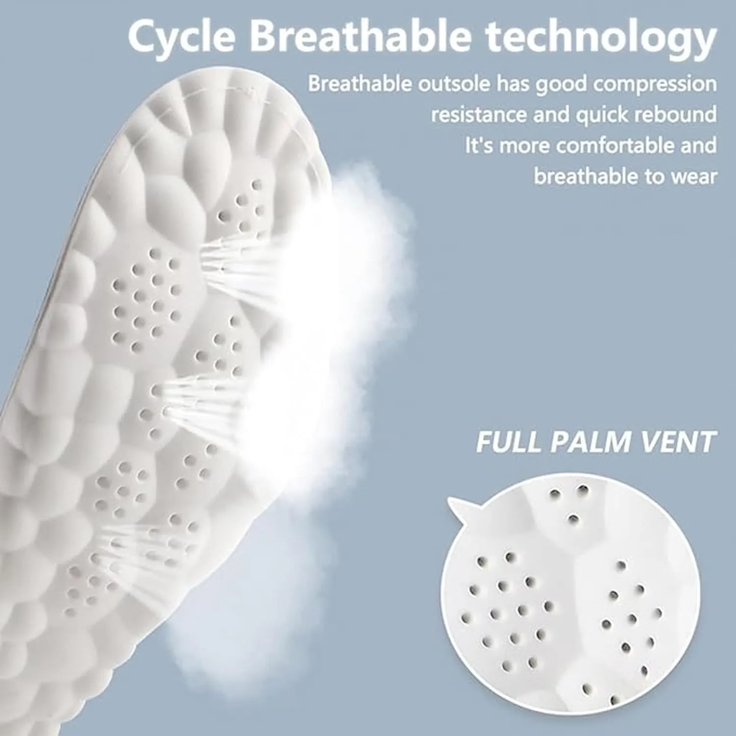 2 Pair 4D Cloud Technology Insole Super Soft Comfort Insoles | U-Shape Memory Foam Insoles, 4D Cloud Insole for Women Men Shock-Absorbing Foot Support Insoles (Orange, Men 9-10.5/Women 10.5-12)