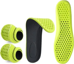 2 Pairs Comfort Insoles, Feature Foam Cushioning That rebounds with Each Step. Multi-Layer Shock-Absorbing Design Reduces Foot Pressure and Pain