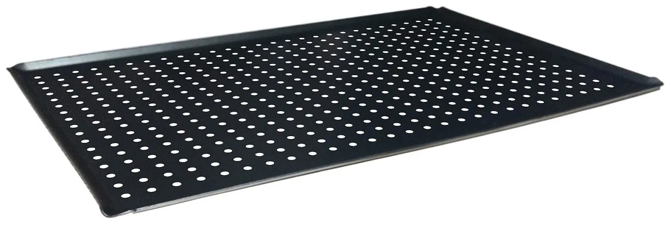 2/3 Perforated Baking Tray for Combi Oven, 14" x 12.8", Aluminum Tray