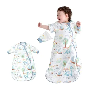 2.5 TOG Baby Sleep Sack for Winter 6-12 Months - Super Warm Quilted Wearable Blanket with Removable Sleeves, Two-Way Zipper for Easy Diaper Changes, Soft & Cozy Infant Sleeping Bag