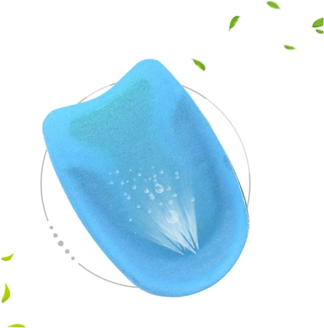 2Pairs Stretchy Heel Pads for Men Women Absorption Insoles for Comfort Support Breathable Half Insoles for Long Walks and Daily Use