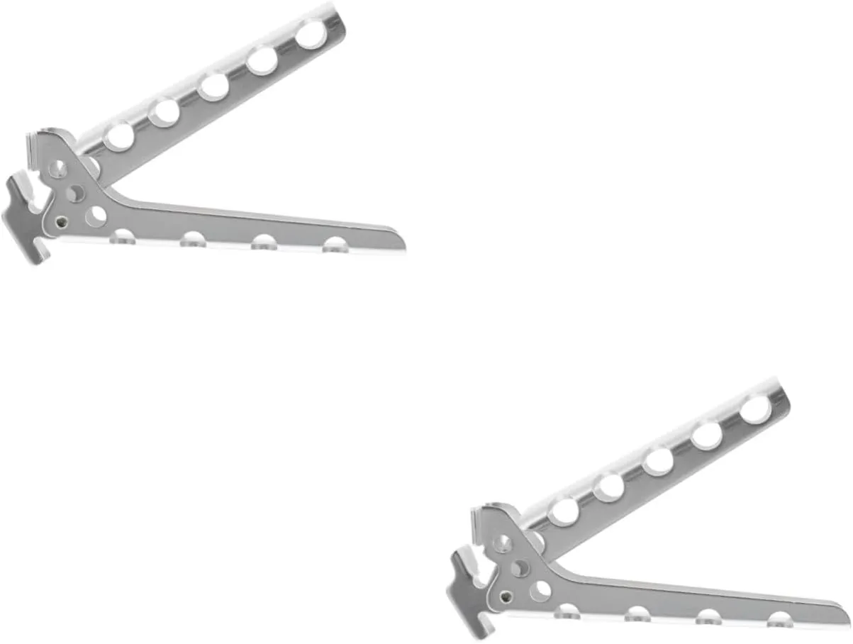 2pcs Titanium Camping Cookware Clamp Skid Clip Pan Holder for Hot Food Pot Lifter Bowl Gripper Plate Clip Dish