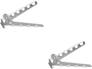 2pcs Titanium Camping Cookware Clamp Skid Clip Pan Holder for Hot Food Pot Lifter Bowl Gripper Plate Clip Dish