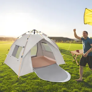 3 Person Easy Pop Up Tent - Waterproof Lightweight & Portable Camping Tent with Carrying Bag & Windows, Instant Setup for Family Camping, Traveling, Fishing, Hiking & Outdoor Activities