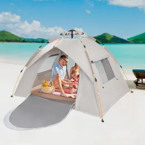 3 Person Easy Pop Up Tent - Waterproof Lightweight & Portable Camping Tent with Carrying Bag & Windows, Instant Setup for Family Camping, Traveling, Fishing, Hiking & Outdoor Activities