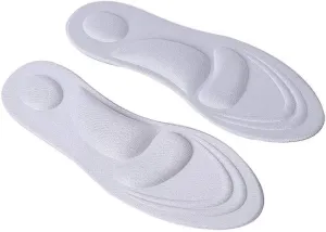4D Stretch Breathable Deodorant Running Cushion Insoles for Feet Man Women Insoles for Shoes Sole Orthopedic Pad(Gray,35to39)