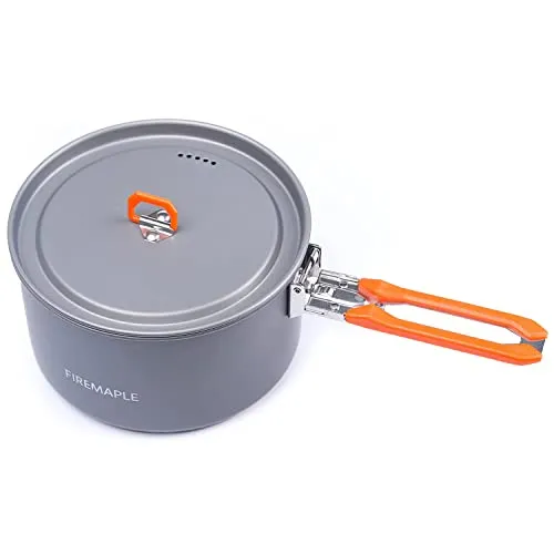 4pcs Camping Cookware,Cookware Kit,Outdoor Cookware Set w/ Pots,Kettle