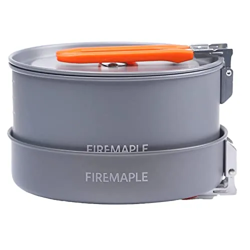4pcs Camping Cookware,Cookware Kit,Outdoor Cookware Set w/ Pots,Kettle
