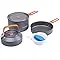 4pcs Camping Cookware,Cookware Kit,Outdoor Cookware Set w/ Pots,Kettle