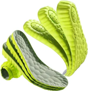 6Pcs Unisex Foam Heightening Insoles. Cushioned, Suitable for Work and Sports Shoes. Comfortable, Breathable, Sweat-Proof. 3pairs of Insoles with Different Heights in one Set (Men9-10.5/Women10.5-12)