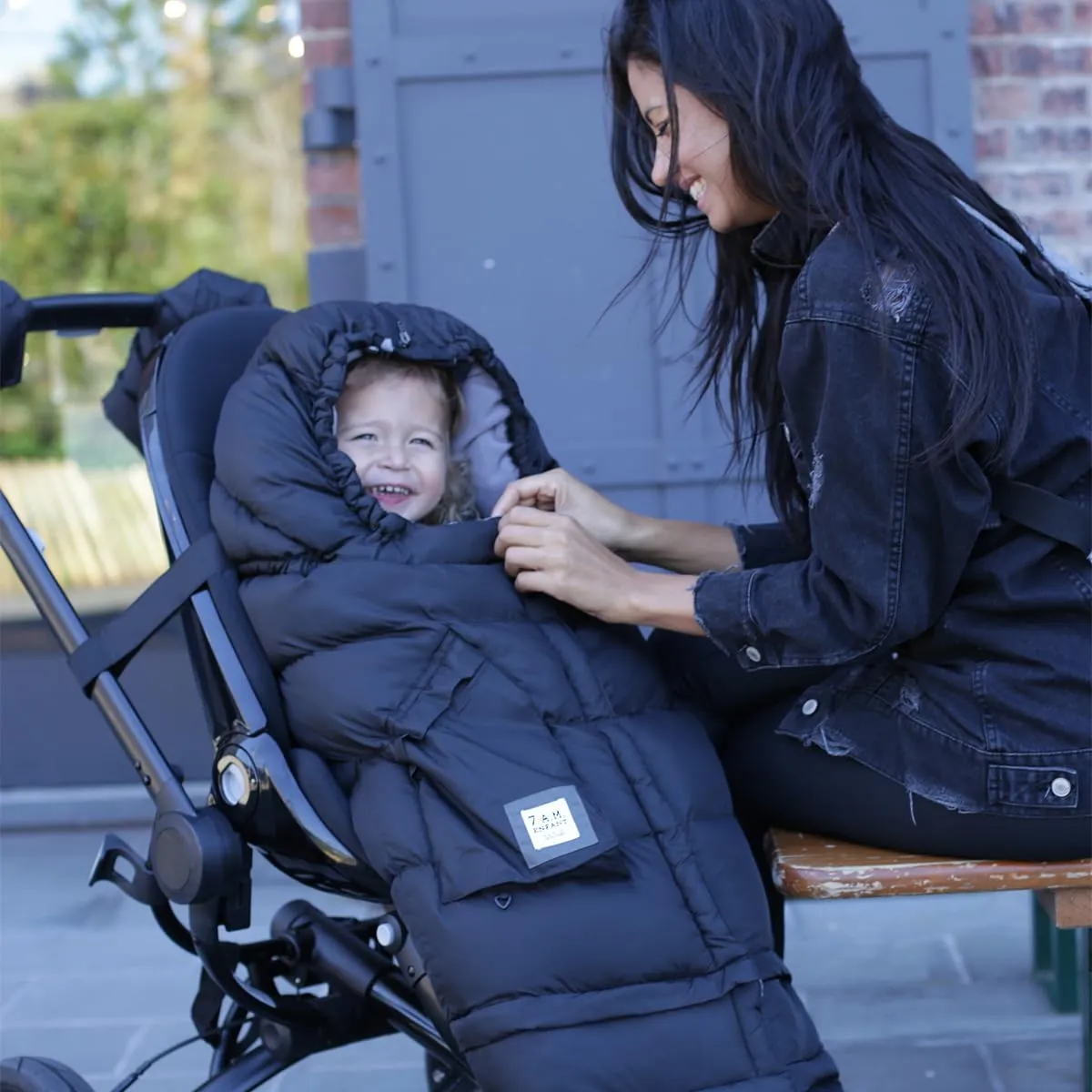 7AM Enfant Stroller Blanket 212 - Adjustable Baby Car Seat Zipped Blanket for Babies Winter, Unisex Multi Purpose Fleece Lined Warm Hooded Toddler Footmuff Water Repellent | (6M - 4T)