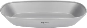 950ML TitatiumPlate Camping Plate Outdoor Hiking BBQ Bowl Pan Lightweight Portable Outdoor Tableware Cookware Backpacking Camping Bowls (Titanium Color)