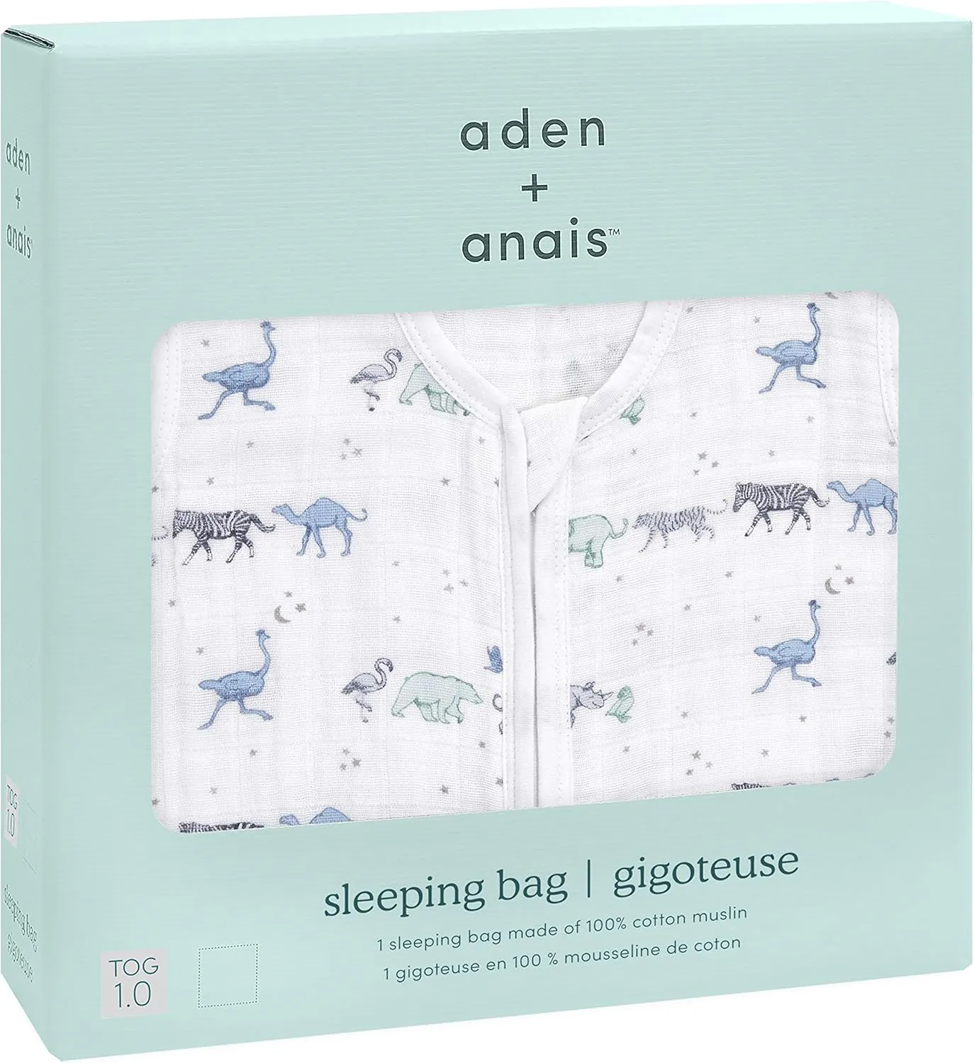 aden   anais Baby Sleeping Bag, Wearable Swaddle Blanket for Girls & Boys, Newborn Sleep Sack, Breathable & Lightweight