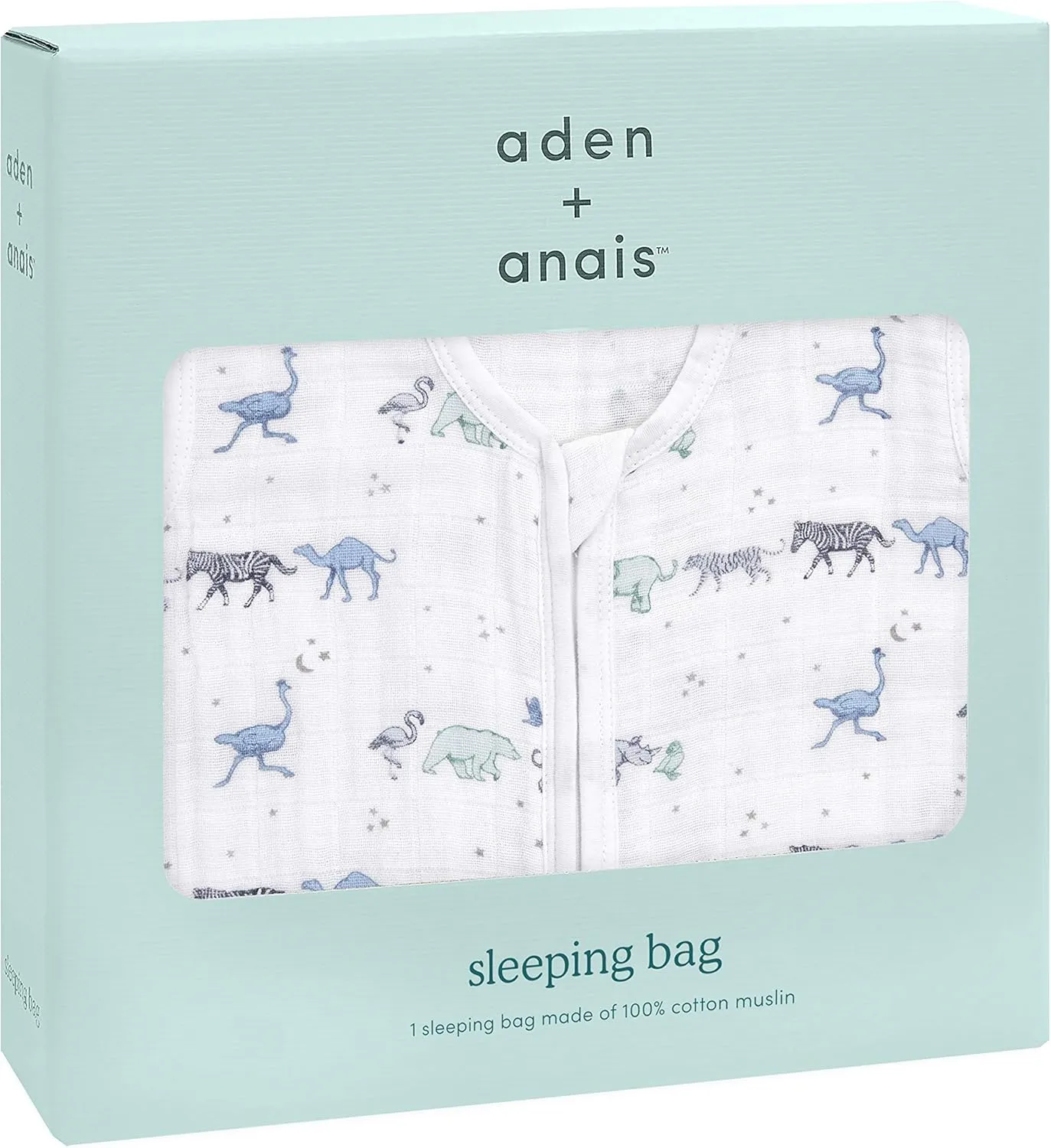 aden   anais Baby Sleeping Bag, Wearable Swaddle Blanket for Girls & Boys, Newborn Sleep Sack, Breathable & Lightweight