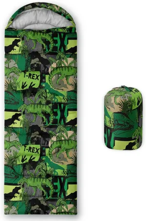 AILONEN Cartoon Cat Sleeping Bag for Boys Kids Teens,Warm and Cool Weather,Lightweight,Waterproof Backpacking,Cute Cat Kitten Star Print Sleeping Bag for Camping