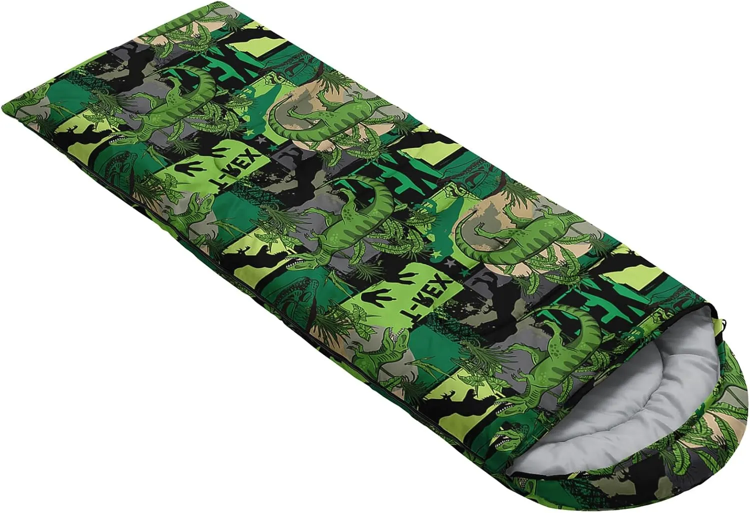 AILONEN Cartoon Cat Sleeping Bag for Boys Kids Teens,Warm and Cool Weather,Lightweight,Waterproof Backpacking,Cute Cat Kitten Star Print Sleeping Bag for Camping