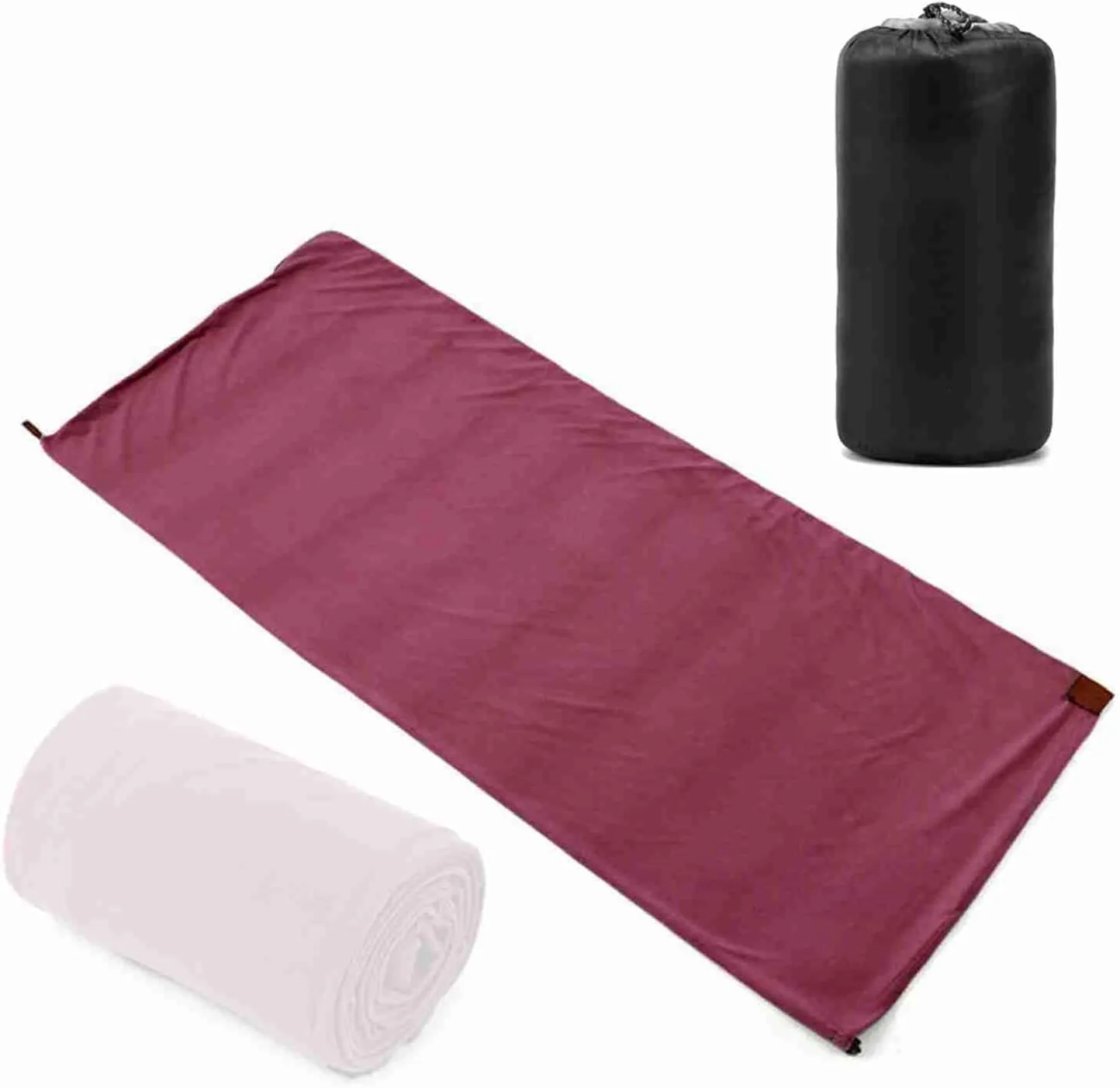 Alomejor Soft and Comfortable Fleece Sleeping Bag for Camping Convenient Two Way Zipper Compact Design Storage Bag Royal Blue