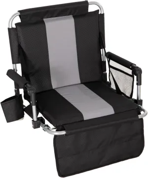 ALPHA CAMP Stadium Seat Padded Chair for Bleachers with Back& Arm Rest