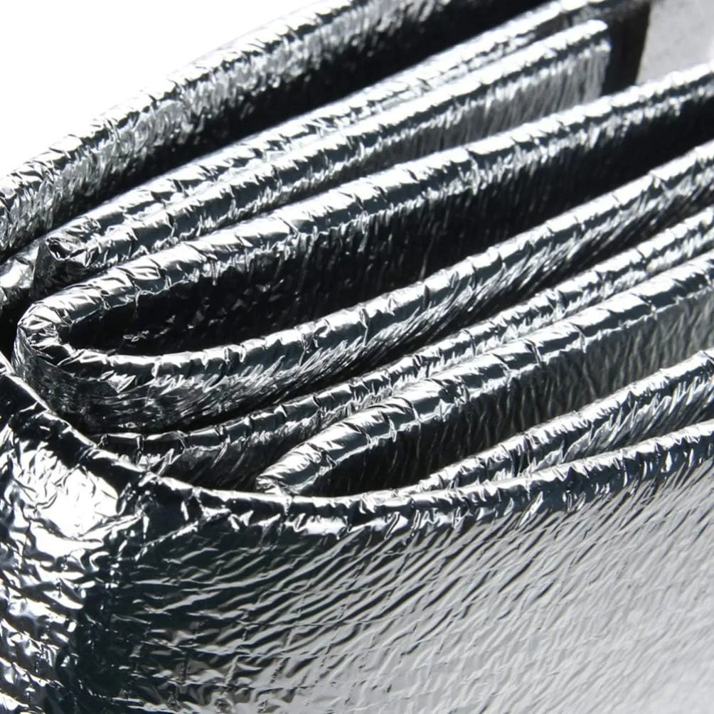 Aluminum Foil Folding Mat, 6.56x6.56ft Waterproof EVA Tent Sleeping Pad Mattress for Picnic Beach Outdoor Camping