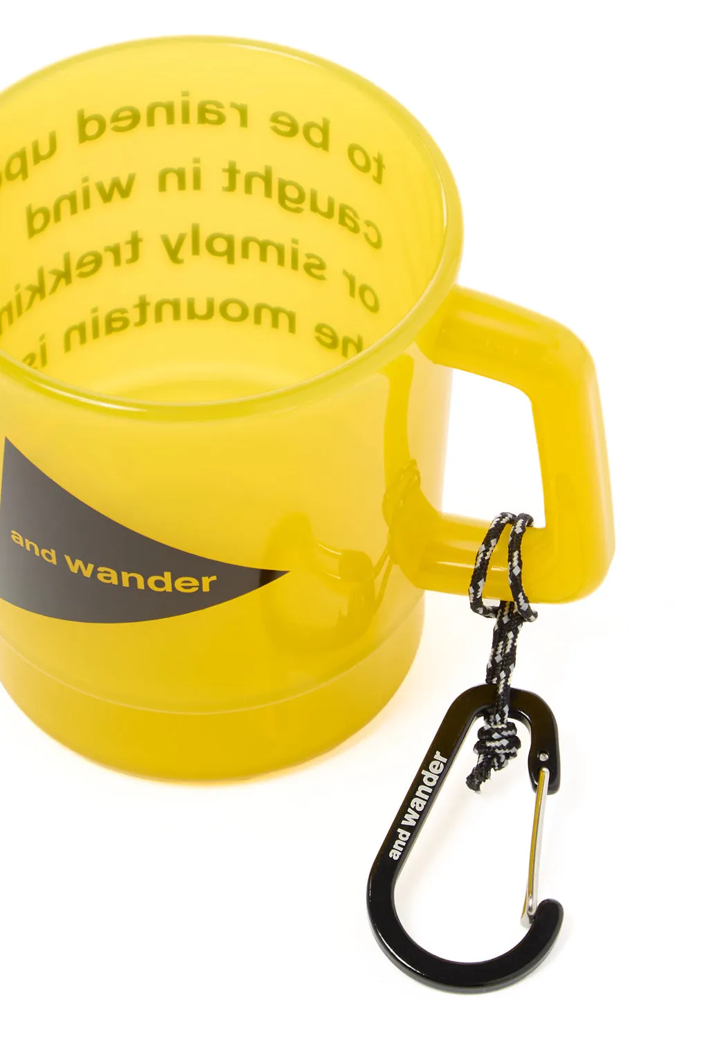 and wander Logo PP Mug - Yellow