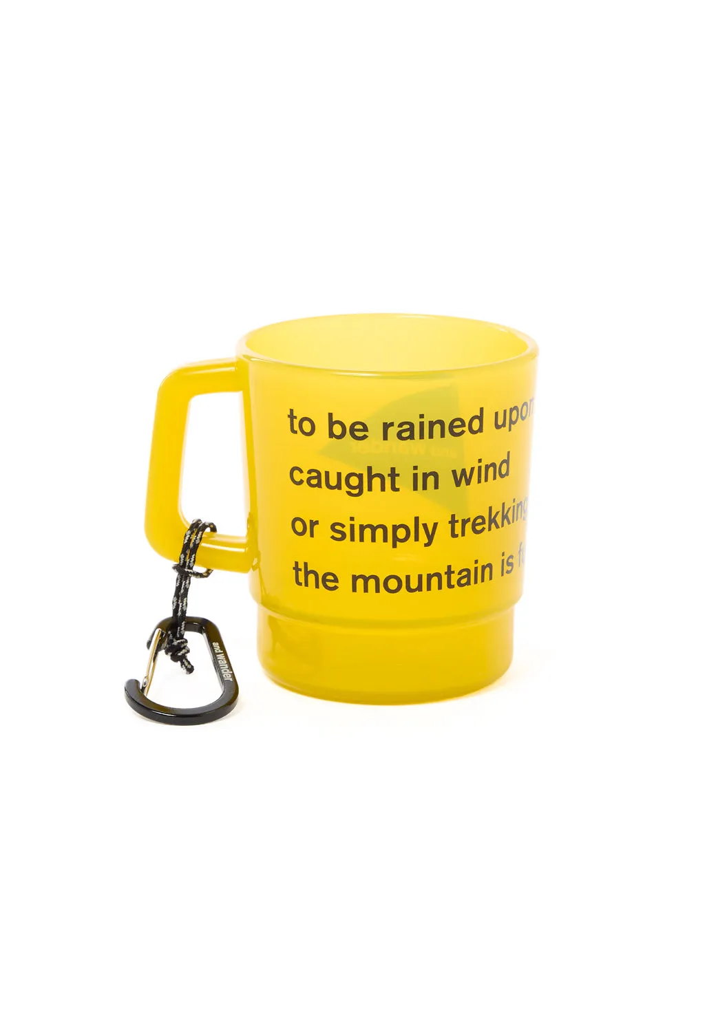 and wander Logo PP Mug - Yellow