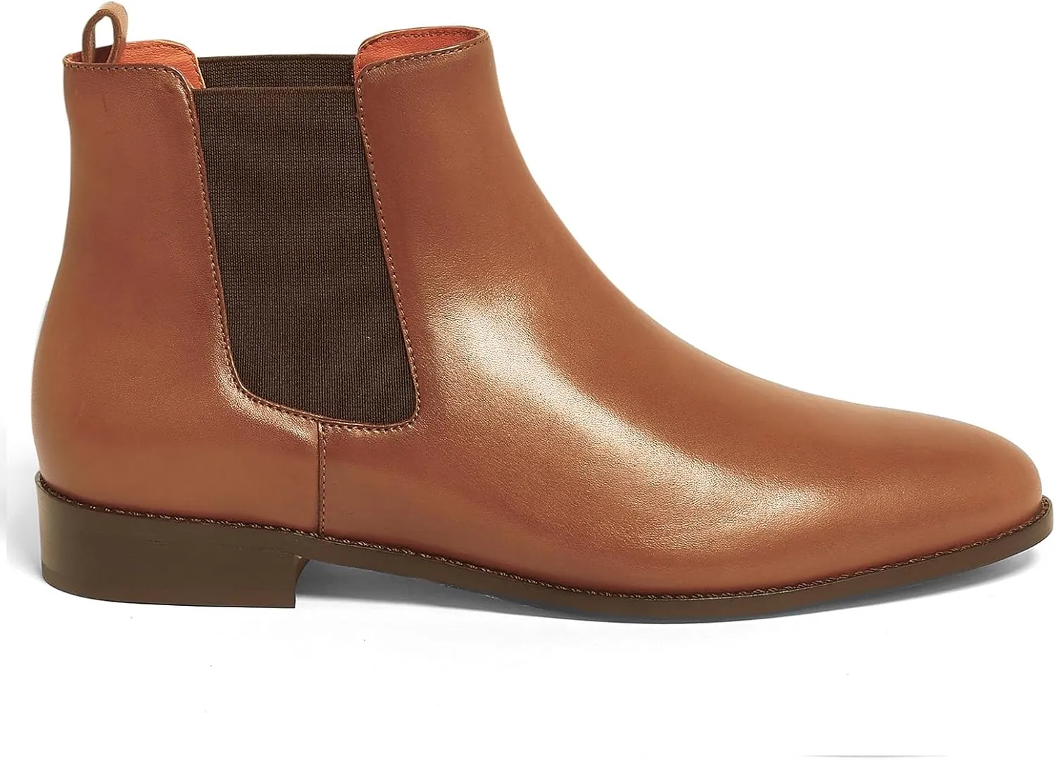 Anthony Veer Michelle Chelsea Boots for Women | Italian Full Grain Calfskin Leather | Low Heel & Almond Shaped Toe | Cushioned Ortholite Bedded Insoles