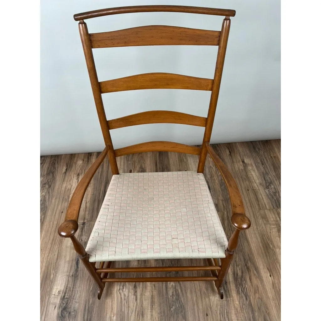 Antique Shaker #7 Shawl Back Rocker Attr. Mount Lebanon Shakers c. Early 20th Century