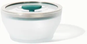 Anyday 4-Cup Microwave Cookware & Glass Container with Glass Lid, Plastic-Free Deep Food Storage | Stackable Airtight Steamer with Vented Lid for Microwave-Safe Reheating, Steaming Vegetables & Rice