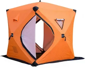 ASSYA Ice Fishing Shelter Camping Gear Outdoor Winter Camping Triple-Padded Extended Hem for Enhanced Warmth Suitable for 2-3 People