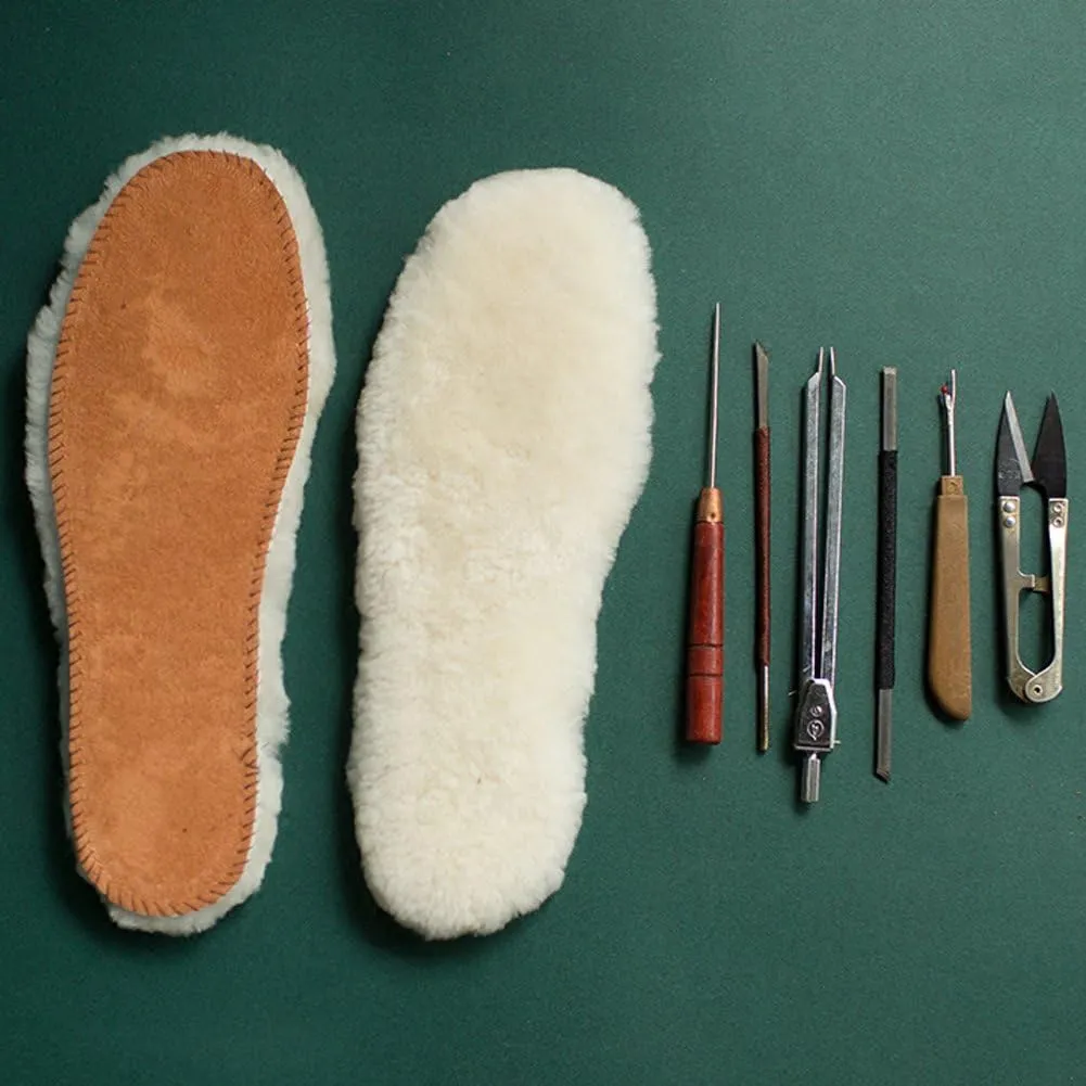 Australian Sheepskin Insoles,Thick and Warm Wool Insole,Women Men Replacement Insole (12 M US Men)