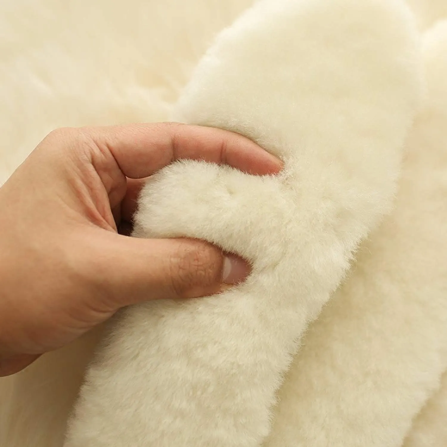 Australian Sheepskin Insoles,Thick and Warm Wool Insole,Women Men Replacement Insole (12 M US Men)