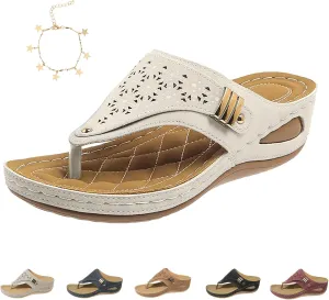 Avylays Orthopedic Sandals for Women, Avy Lace Arch Support Slippers, Breathable Mesh Sports Sandals with Non-Slip Sole
