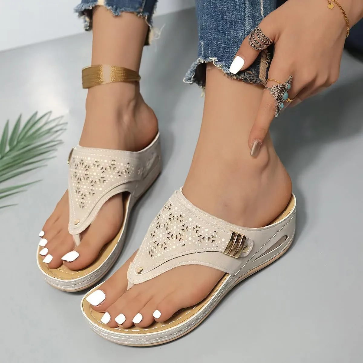 Avylays Orthopedic Sandals for Women, Avy Lace Arch Support Slippers, Breathable Mesh Sports Sandals with Non-Slip Sole