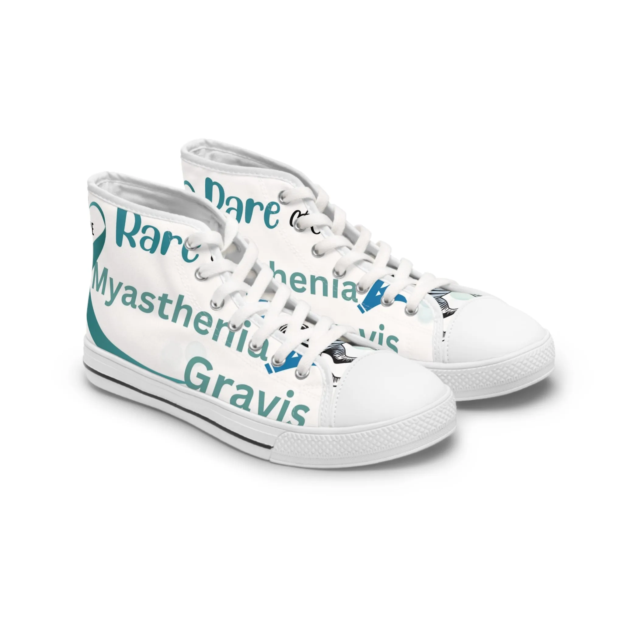 Awareness for Myasthenia Gravis Women's High Top Sneakers