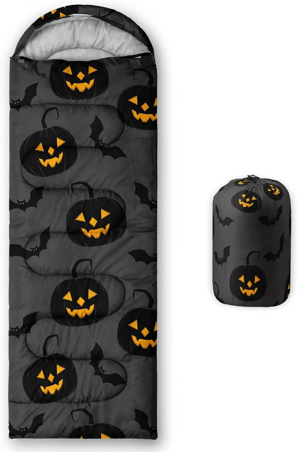 Axolotl Halloween Sleeping Bag for Kids–Lightweight Warm Cold Weather Pumpkin Lantern Bat Sleeping Bags,Waterproof Portable Sleeping Bag for Camping,Cold Weather Sleeping Bag,Hiking Sleeping Bags