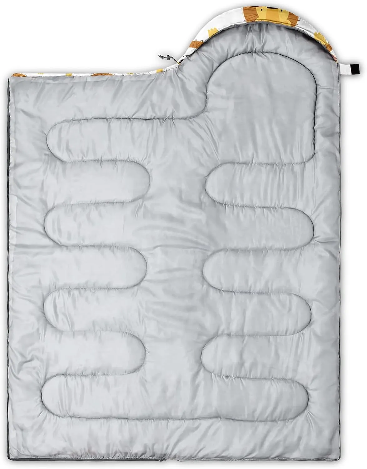 Axolotl Kawaii Sheep Sleeping Bag,3 Season Warm and Cool Weather Moon and Star Sleeping Bags for Kids Girls Teens,Cloud Waterproof Lightweight Sleeping Bags for Traveling,Outdoors Camping Equipment